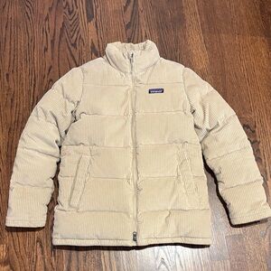 Patagonia Women’s Fjord Jacket Corduroy Flannel Lined Mojave Khaki Size XS